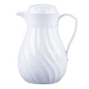 Vollrath 52134 64 oz Tilt & Pour Beverage Server - 3 Color Tabs, Poly, White thumbnail 3