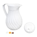 Vollrath 52160 42 oz Beverage Server - 3 Color Tabs, Poly, White thumbnail 2