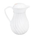 Vollrath 52160 42 oz Beverage Server - 3 Color Tabs, Poly, White thumbnail 3