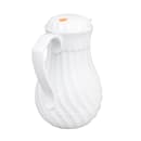 Vollrath 52160 42 oz Beverage Server - 3 Color Tabs, Poly, White thumbnail 4