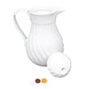 Vollrath 52162 20 oz Beverage Server - 3 Color Tabs, Poly, White thumbnail 2