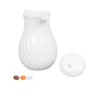 Vollrath 52164 64 oz Beverage Server - 3 Color Tabs, Poly, White thumbnail 2