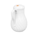 Vollrath 52164 64 oz Beverage Server - 3 Color Tabs, Poly, White thumbnail 4