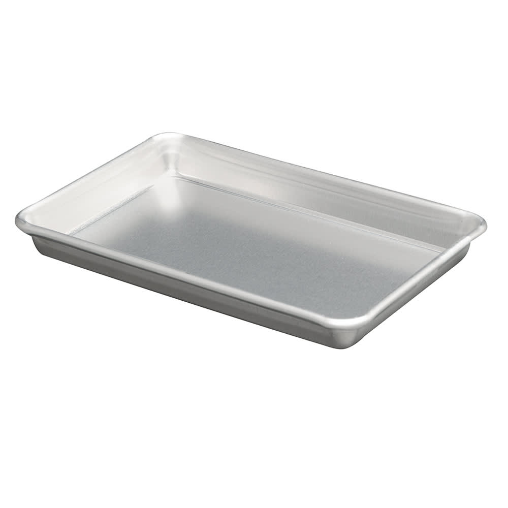Vollrath 5228 1/8 Eighth Size Bun / Sheet Pan - 9 1/2" x 6 1/2" x 1", 16 gauge Aluminum, Natural Finish