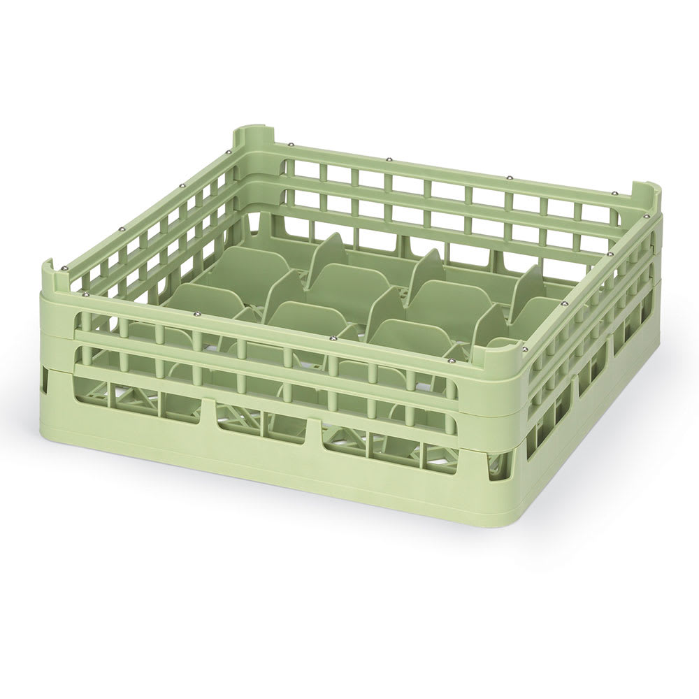 Vollrath 52676 Signature Glass Rack w/ (16) Compartments - Green
