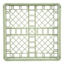 Vollrath 5268011 Open Dishwasher Rack - Medium, Full-Size, 19 3/4" x 19 3/4", Light Green thumbnail 3