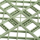 Vollrath 5268111 Open Dishwasher Rack - Tall, Full-Size, 19 3/4" x 19 3/4", Light Green thumbnail 4