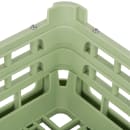 Vollrath 5268111 Open Dishwasher Rack - Tall, Full-Size, 19 3/4" x 19 3/4", Light Green thumbnail 5
