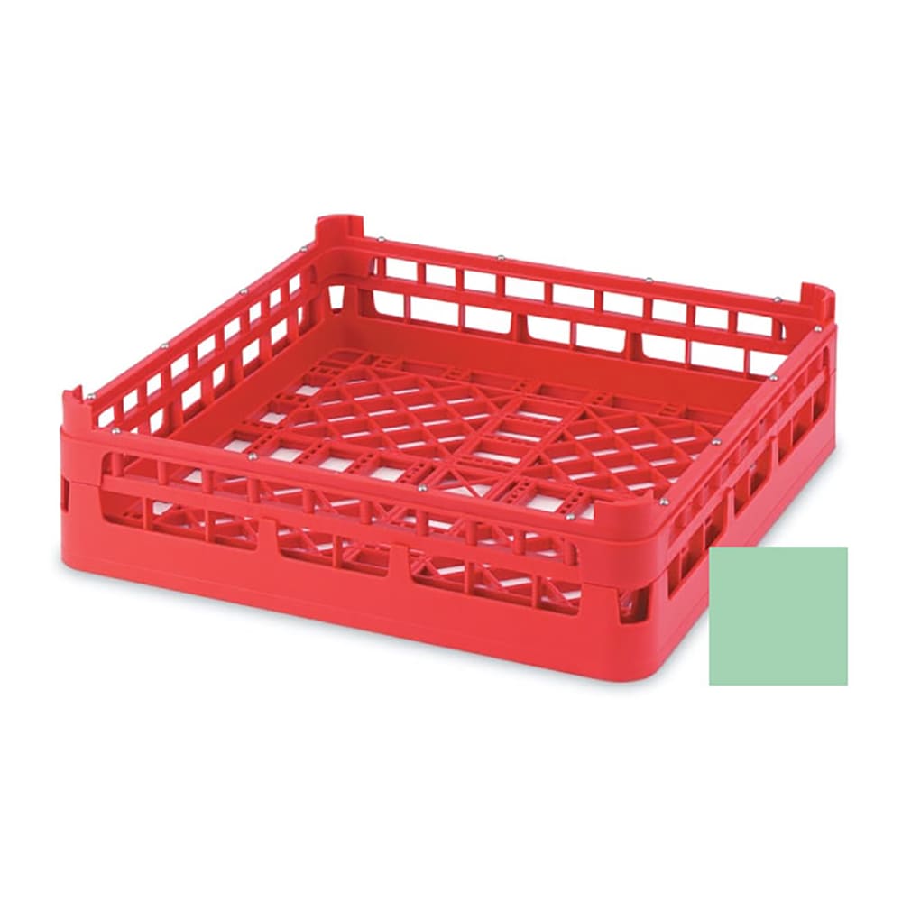Vollrath 5268211 Open Dishwasher Rack - X-Tall, Full-Size, 19 3/4" x 19 3/4", Light Green
