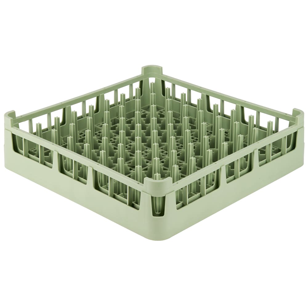 Vollrath 52695 1 Open Dishwasher Rack - Extended Height, Full Size, 19 3/4" x 19 3/4", Light Green