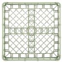 Vollrath 52695 1 Open Dishwasher Rack - Extended Height, Full Size, 19 3/4" x 19 3/4", Light Green thumbnail 2