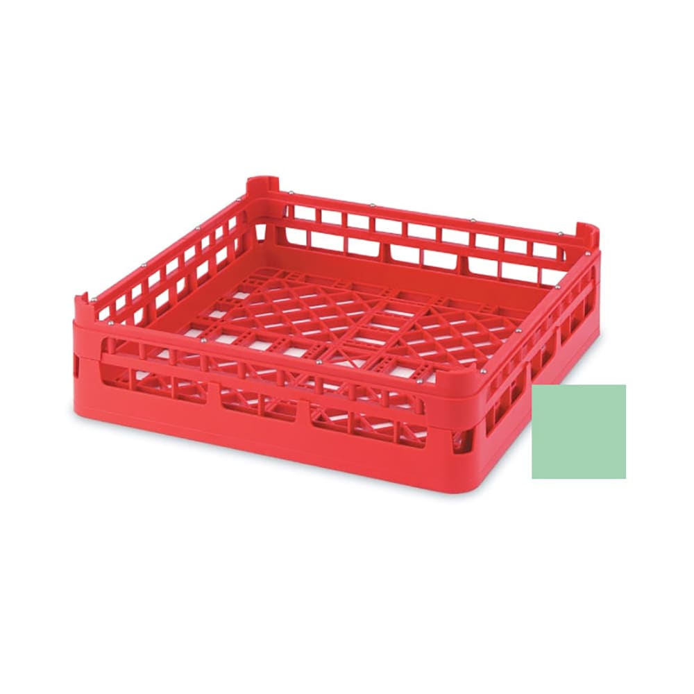 Vollrath 5269610 Open Dishwasher Rack - Short, Ex-Height, Full-Size, 19 3/4" x 19 3/4", Light Green