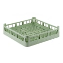 Vollrath 5269610 Open Dishwasher Rack - Short, Ex-Height, Full-Size, 19 3/4" x 19 3/4", Light Green thumbnail 2