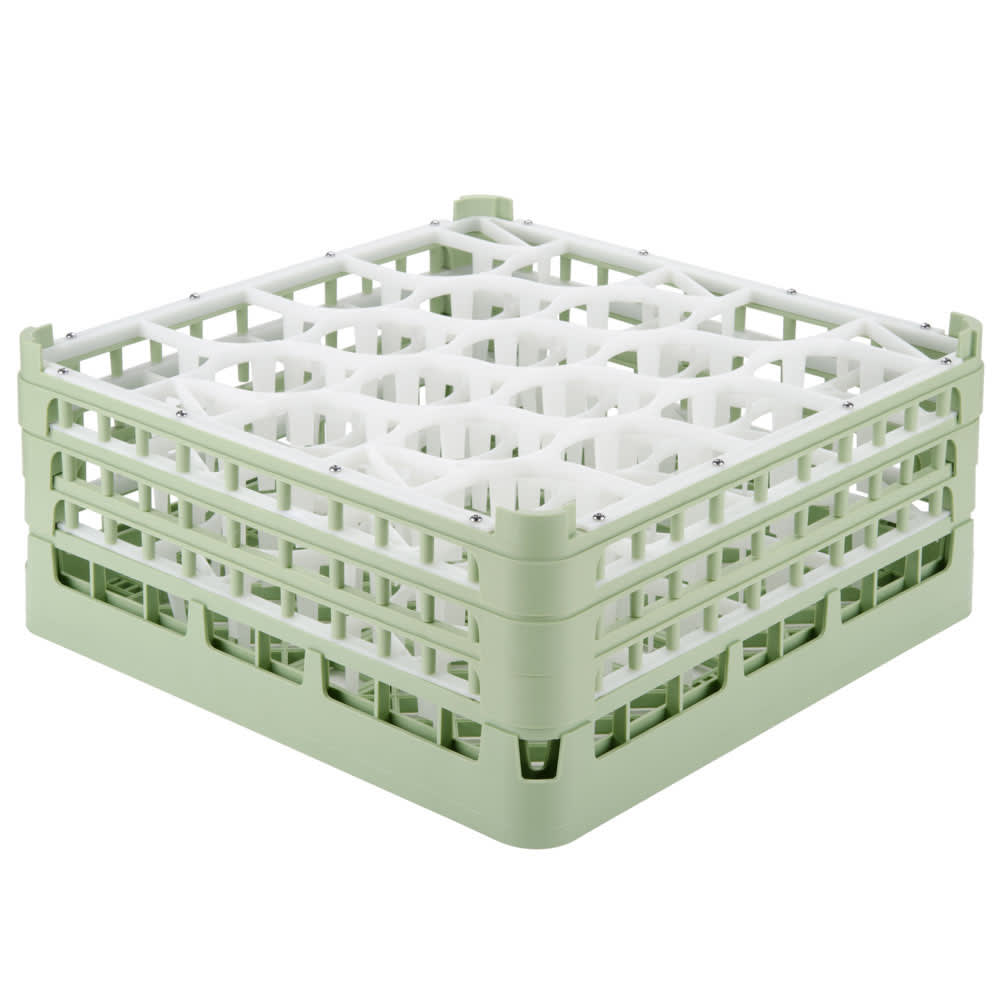 Vollrath 52707 1 Signature Lemon Drop™ Glass Rack w/ (20) Compartments - Green