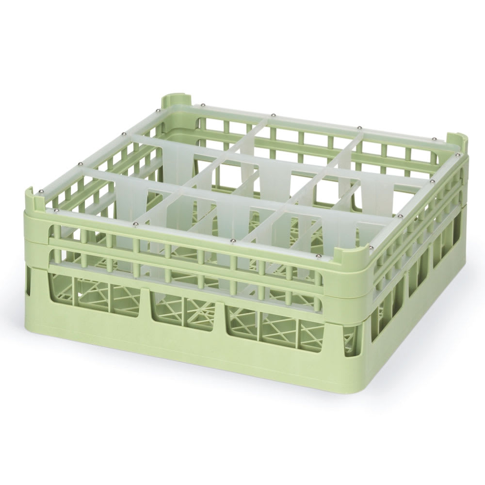 Vollrath 52760 Signature Glass Rack w/ (9) Compartments - Green