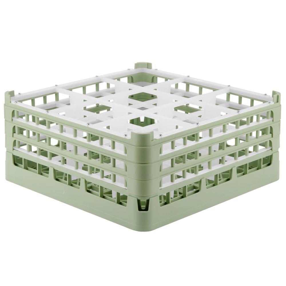 Vollrath 52763 Signature Glass Rack w/ (9) Compartments - Green