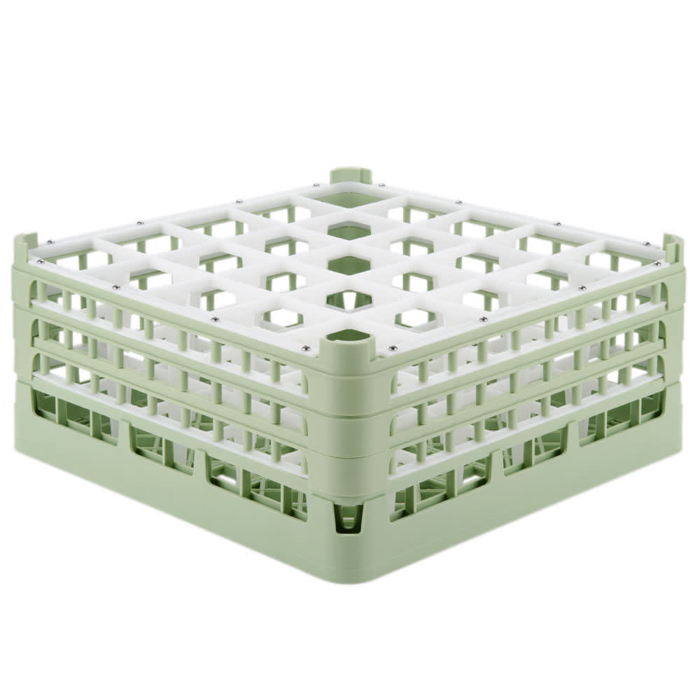 Vollrath 52775 Signature Glass Rack w/ (25) Compartments - Green