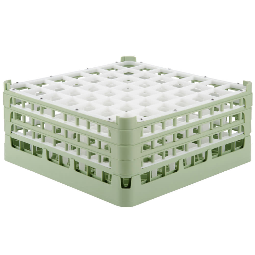 Vollrath 52787 Signature Glass Rack w/ (49) Compartments - Green