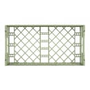 Vollrath 52800 Open Dishwasher Rack - Short, Half-Size, Green thumbnail 5