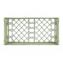 Vollrath 5280311 Open Dishwasher Rack - X-Tall, Half-Size, Green thumbnail 5