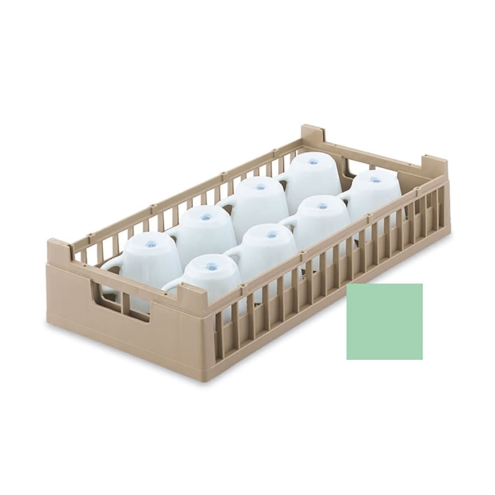 Vollrath 52805 Dishwasher Rack 8 Cup - Half-Size, Green