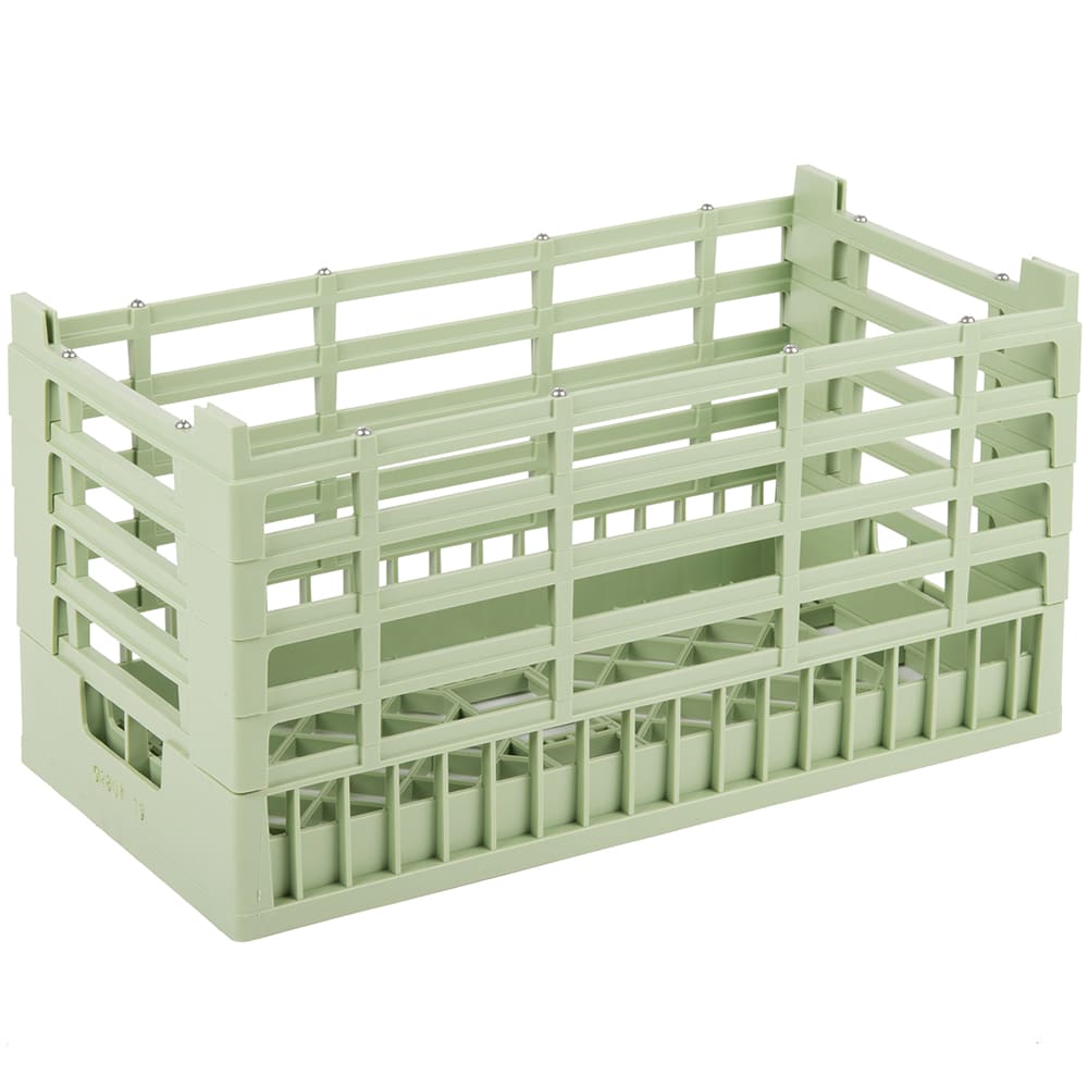 Vollrath 5280711 Open Dishwasher Rack - XX-Tall, Half-Size, Green