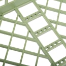 Vollrath 5280711 Open Dishwasher Rack - XX-Tall, Half-Size, Green thumbnail 5