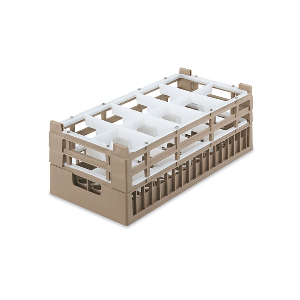 Vollrath 5281811 Dishwasher Rack - 10 Compartment, XX-Tall, Half-Size, Green