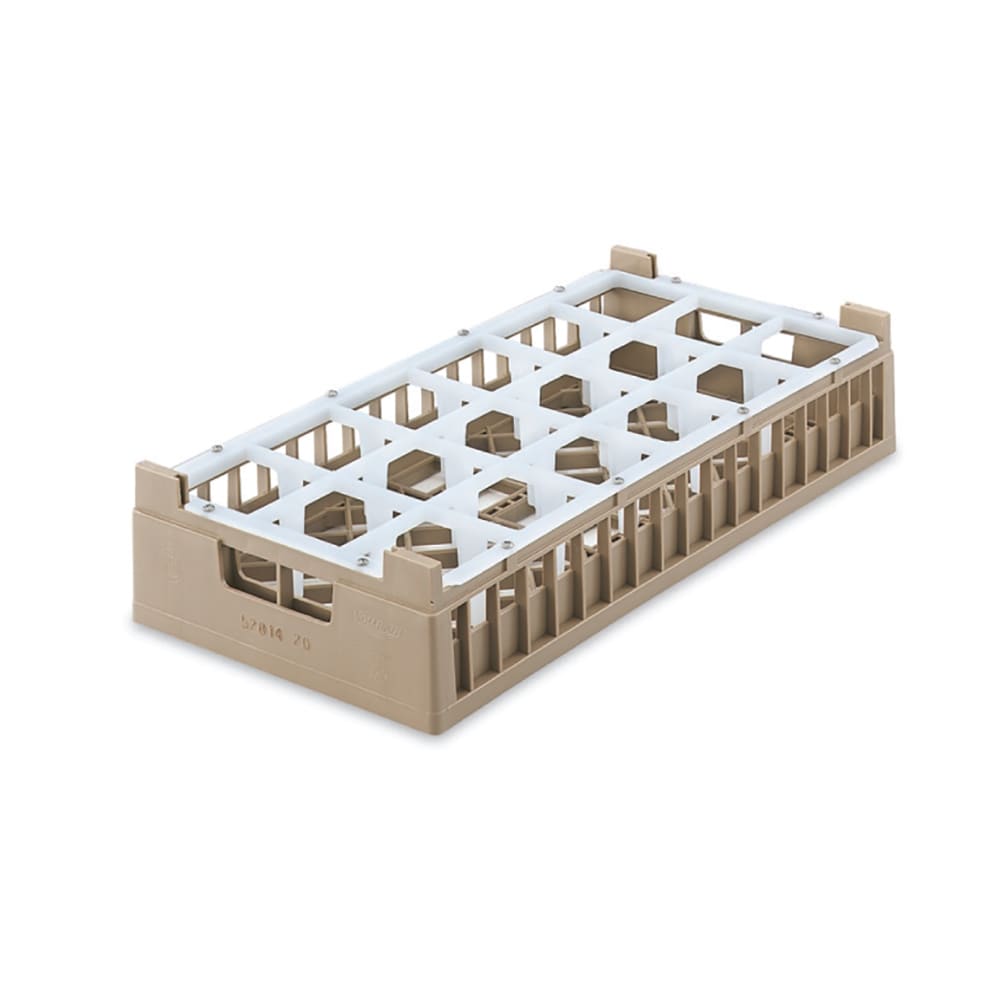 Vollrath 52826 Dishwasher Rack - 18 Compartment, XX-Tall, Half-Size, Green