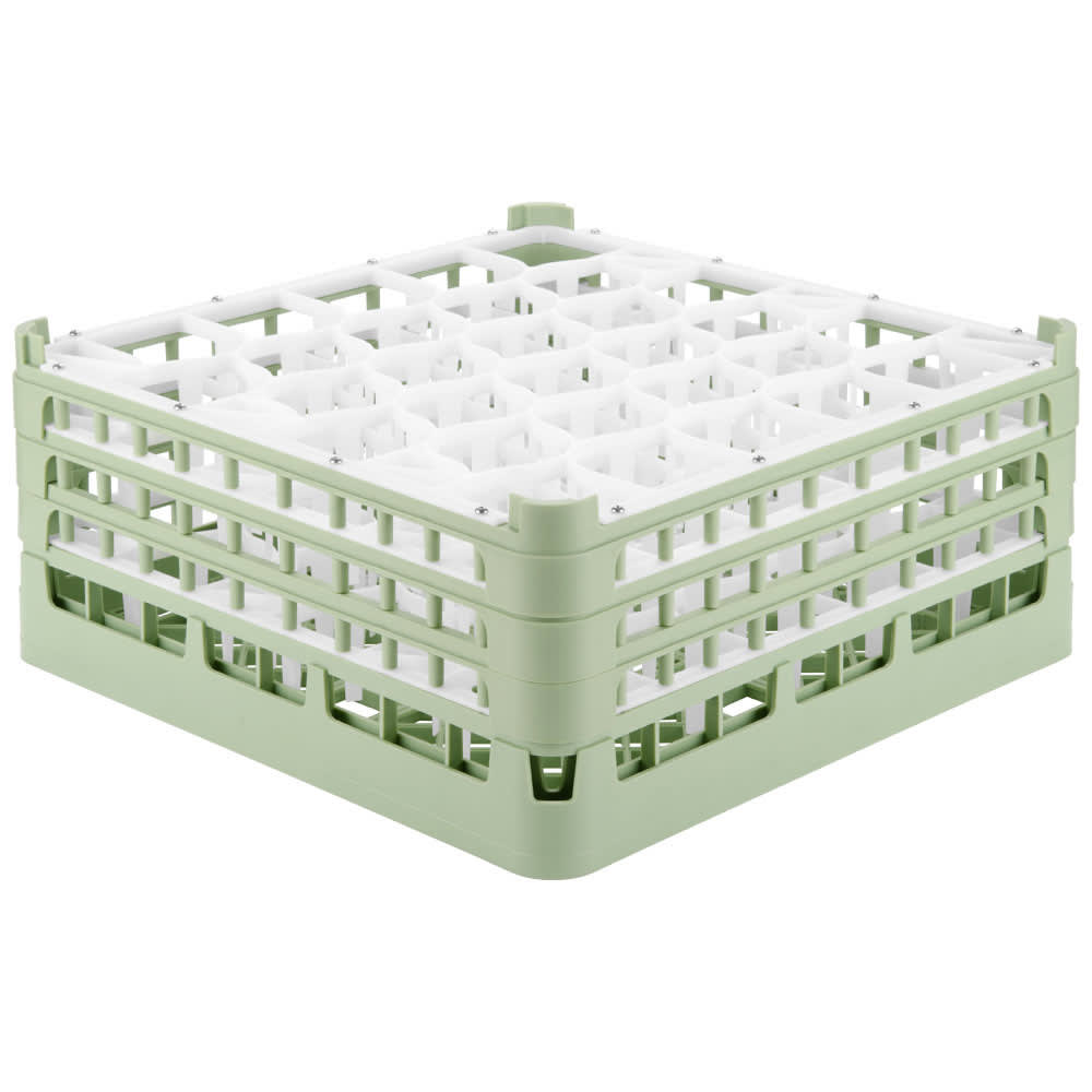 Vollrath 52844 1 Signature Lemon Drop™ Glass Rack w/ (30) Compartments - Green