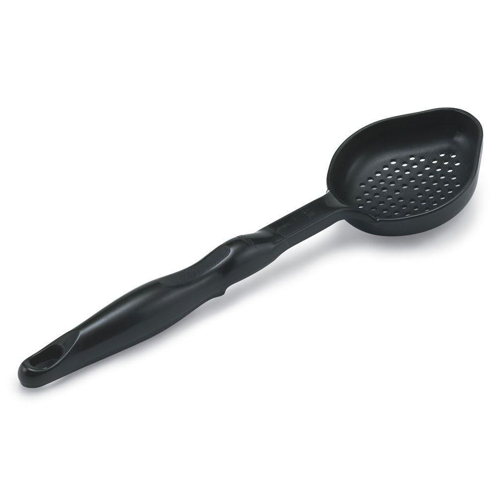 Vollrath 5293420 6 oz Oval Perforated Spoodle - Black