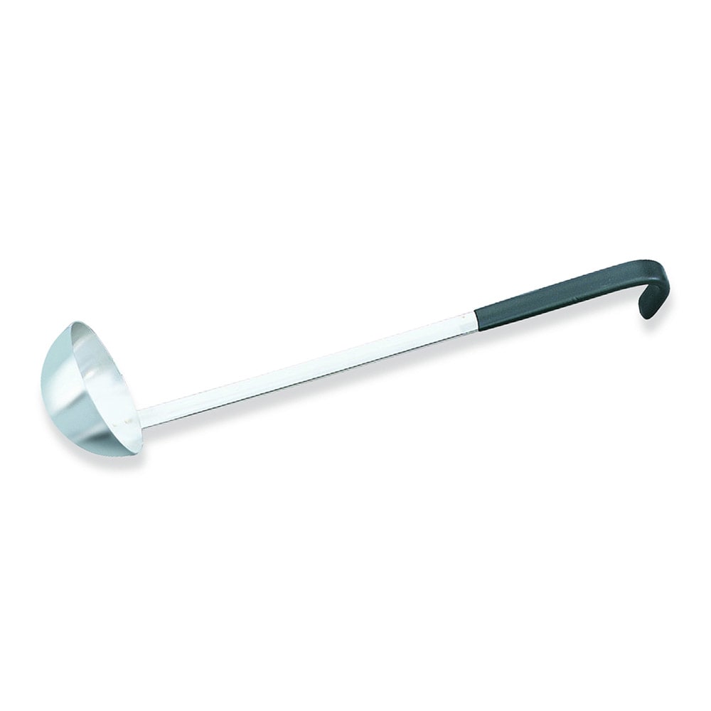 Vollrath 58044 4 oz Soup Ladle - Stainless Steel, Black Kool-Touch™ Handle