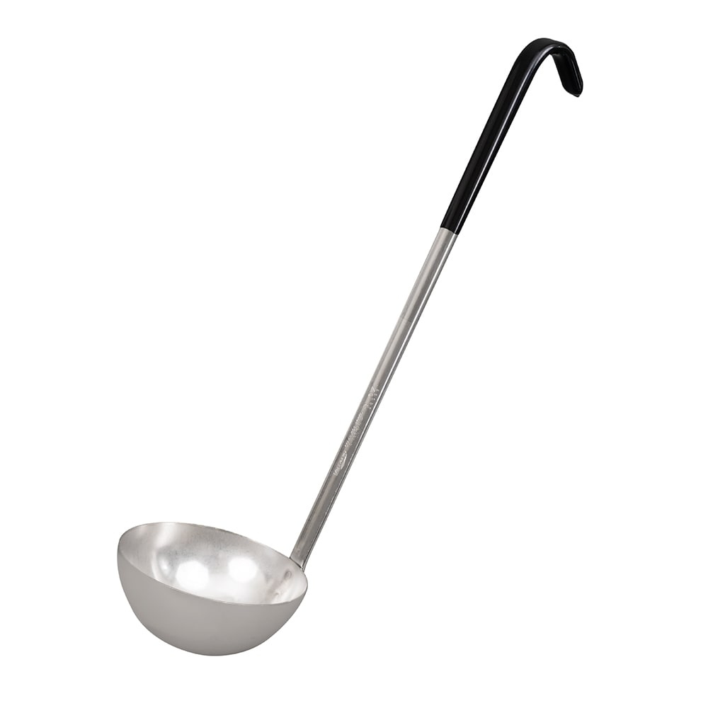 Vollrath 58066 8 oz Soup Ladle - Stainless Steel, Black Kool-Touch™ Handle