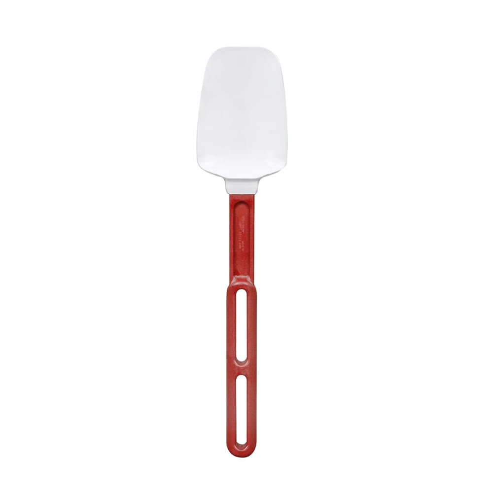 Vollrath 58123 13 1/2" SoftSpoon - Red Poly Handle, White