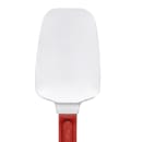 Vollrath 58123 13 1/2" SoftSpoon - Red Poly Handle, White thumbnail 3