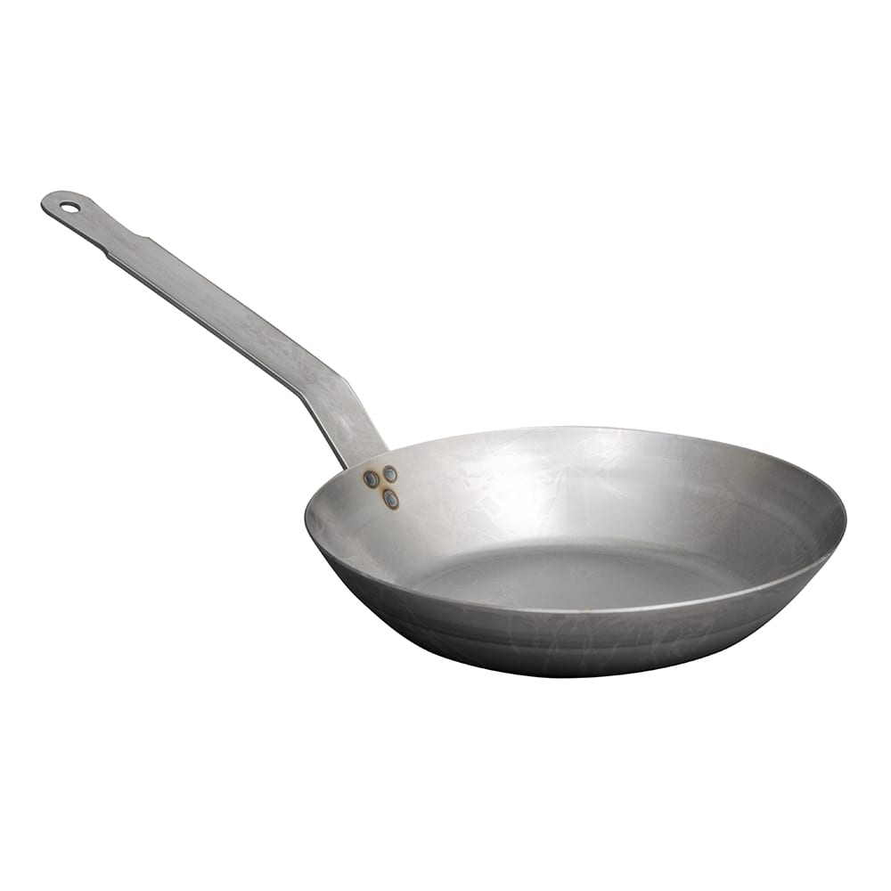 Vollrath 58900 8 1/2" Carbon Steel Frying Pan w/ Solid Metal Handle - Induction Ready