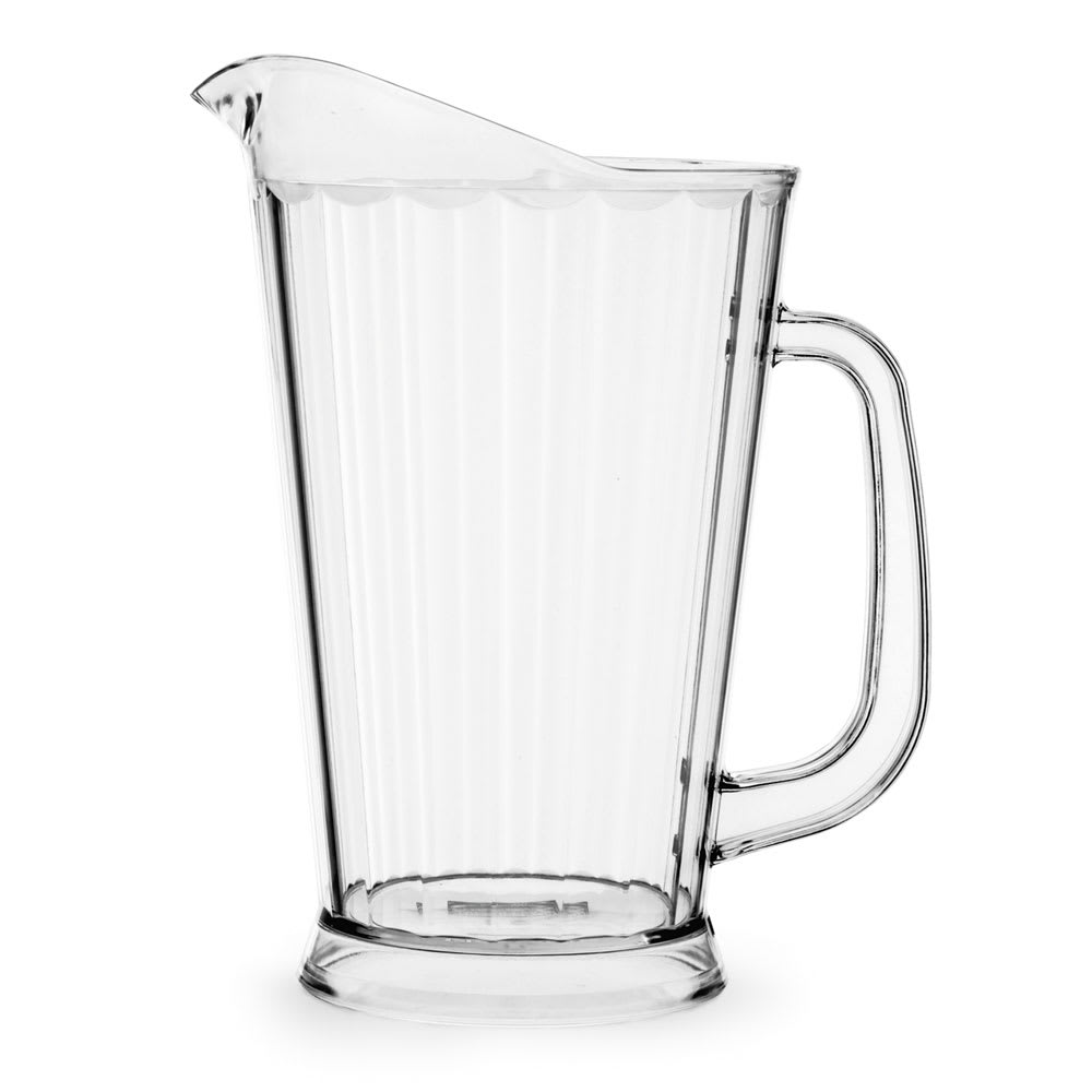 Vollrath 6000-13 60 oz Plastic Pitcher w/ Ice Guard, Clear