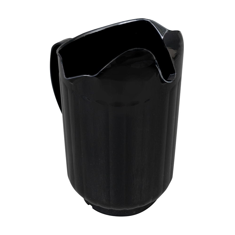 Vollrath 6010-06 60 oz Plastic Pitcher w/ (3) Lips, Black