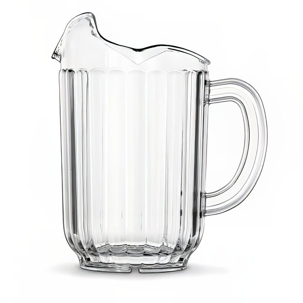 Vollrath 6010-13 60-oz Three-Lipped Pitcher - Clear Poly