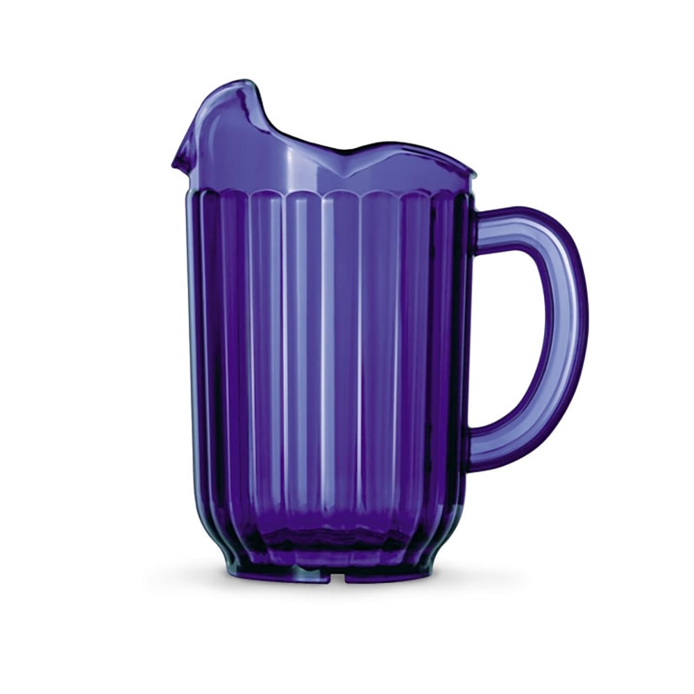 Vollrath 6010-44 60 oz Plastic Pitcher w/ (3) Lips, Cobalt