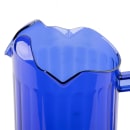 Vollrath 6010-44 60 oz Plastic Pitcher w/ (3) Lips, Cobalt thumbnail 4