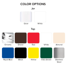 Vollrath 606T-18 Top for 606, 1412, & 1606 Dripcut® Syrup Servers - Plastic, Almond thumbnail 2