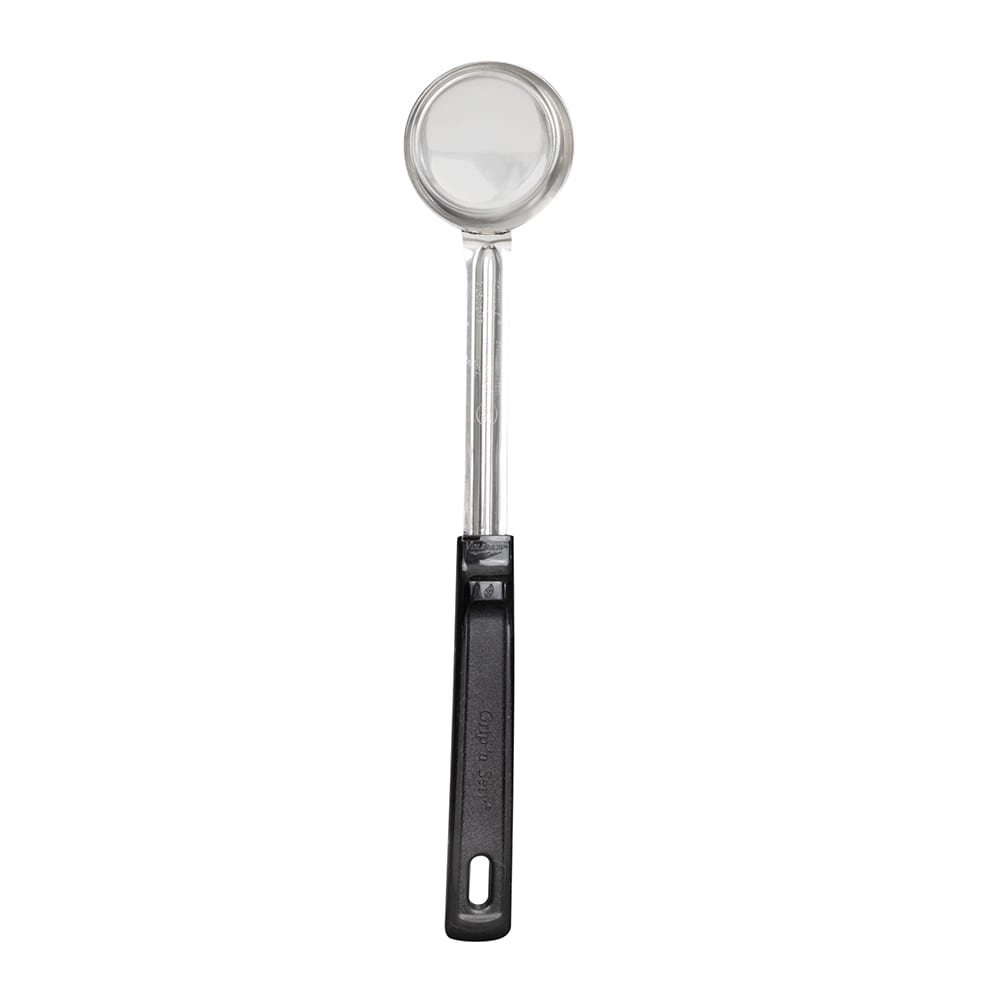 Vollrath 61157 2 oz Solid Spoodle - Black Plastic Handle, Stainless