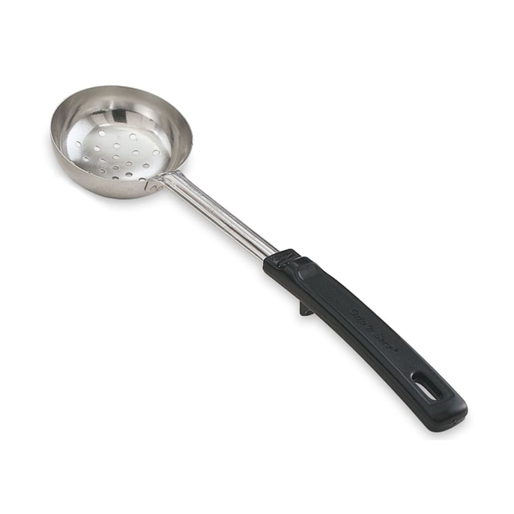 Vollrath 61175 6 oz Perforated Spoodle - Black Poly Handle, Stainless