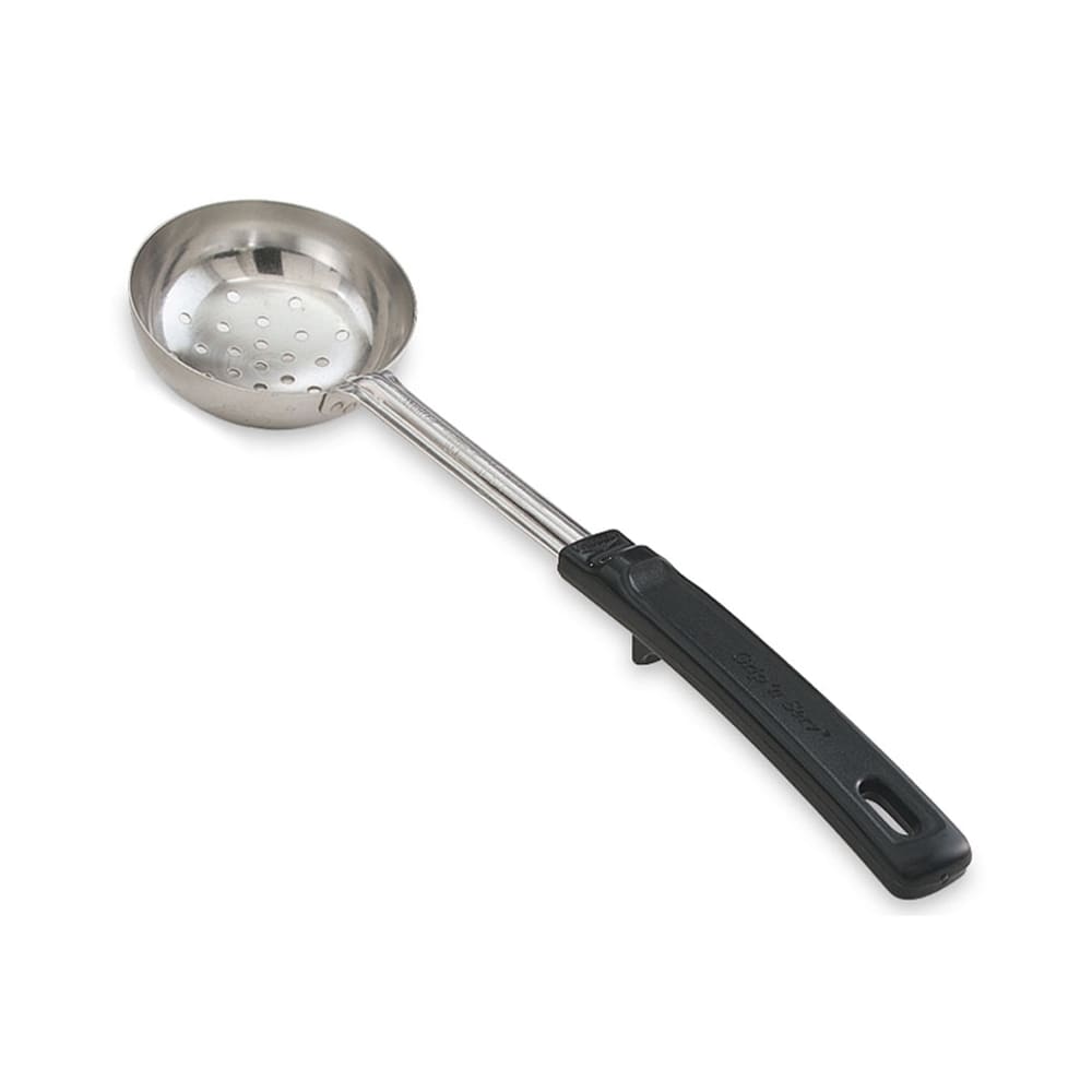 Vollrath 61180 8 oz Perforated Spoodle - Black Poly Handle, Stainless