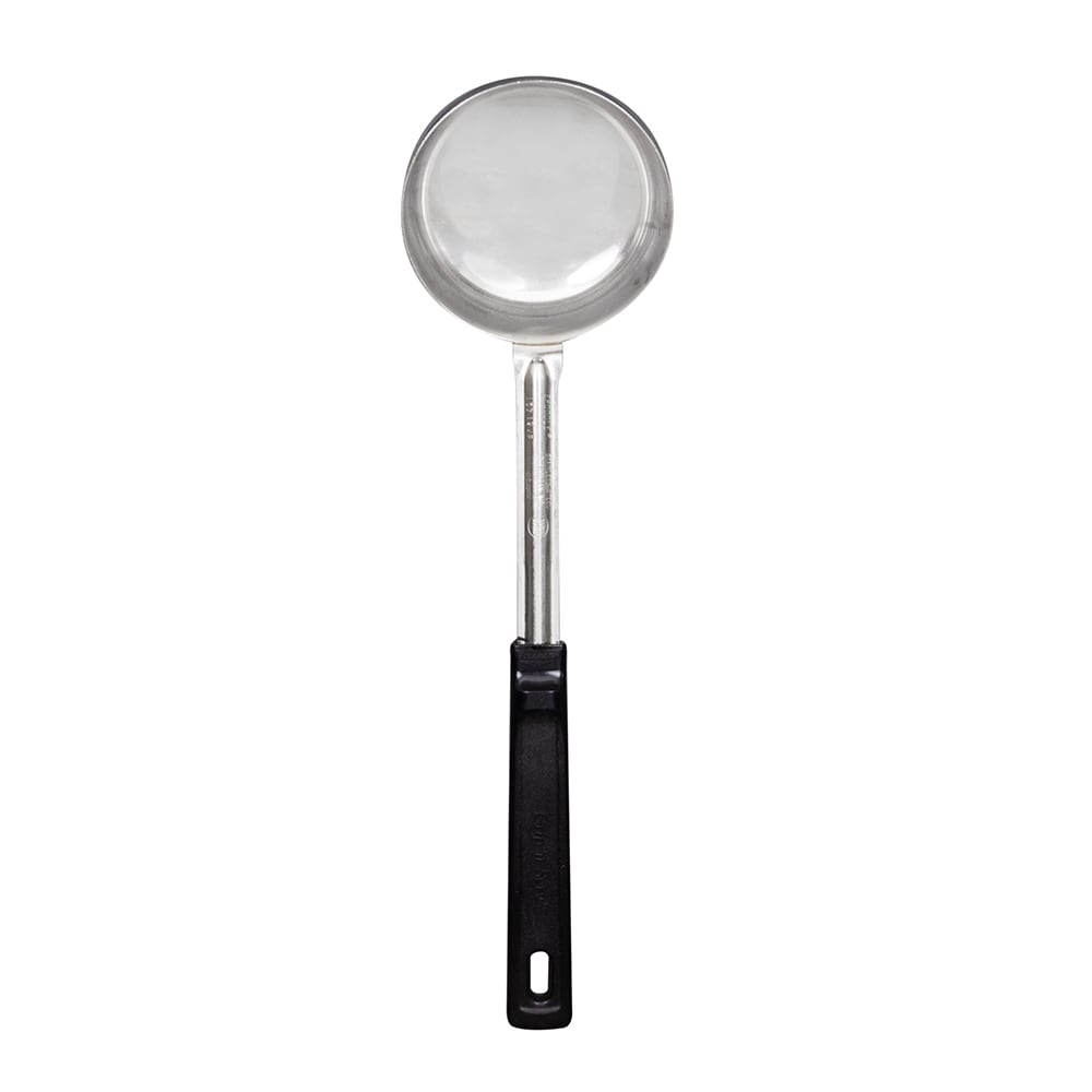 Vollrath 61182 8 oz Solid Spoodle - Black Poly Handle, Stainless
