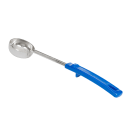Vollrath 62155 2 oz Perforated Spoodle - Blue Poly Handle, Stainless thumbnail 2
