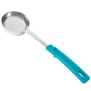 Vollrath 62177 6 oz Solid Spoodle - Teal Poly Handle, Stainless thumbnail 2