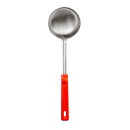 Vollrath 62182 8 oz Solid Spoodle - Orange Poly Handle, Stainless thumbnail 2