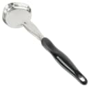 Vollrath 6412420 4 oz Oval Solid Spoodle - Black Nylon Handle, Heavy-Duty, Stainless Steel thumbnail 2